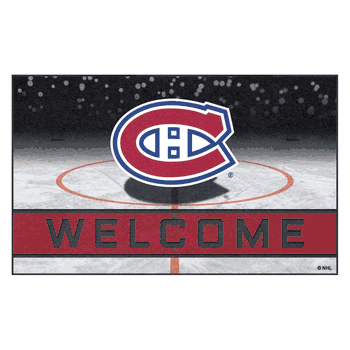 Montreal Canadiens Rubber Door Mat - 18in. x 30in.