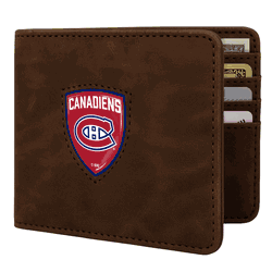 Montreal Canadiens Shield Wallet - Brown