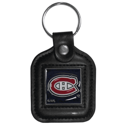 Montreal Canadiens Square Leatherette Key Chain