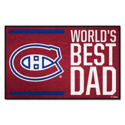 Montreal Canadiens Starter Mat Accent Rug - 19in. x 30in. World's Best Dad Starter Mat