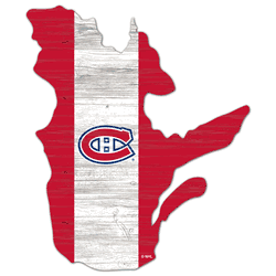 Montreal Canadiens USA Shape Flag Cutout