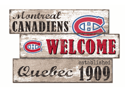 Montreal Canadiens Welcome 3 Plank