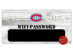 Montreal Canadiens Wifi Password 6x12 Sign