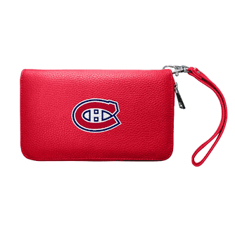 Montreal Canadiens Zip Organizer Wallet Pebble Light Red
