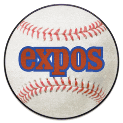 Montreal Expos Baseball Rug - 27in. Diameter