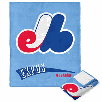 Montreal Expos MLB CC Throwback Silk Touch Throw Blanket