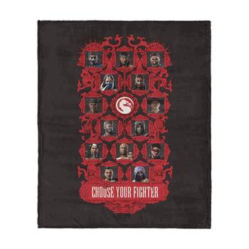 Mortal Kombat Choose your Fighter Silk Touch Throw Blanket 50 x 60 inches