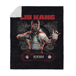 Mortal Kombat Liu Kang For The Shaolin Silk Touch Sherpa Throw Blanket 50x60 Inches