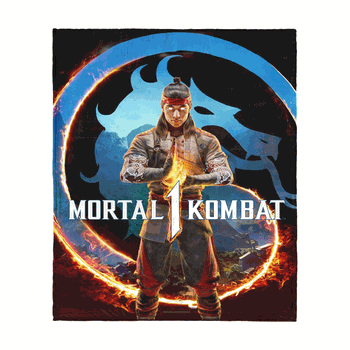 Mortal Kombat Liu Kang Zen Logo Silk Touch Throw Blanket 40x50 Inches