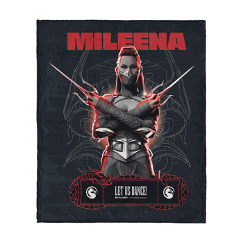 Mortal Kombat Mileena Let Us Dance Silk Touch Throw Blanket 40x50 Inches