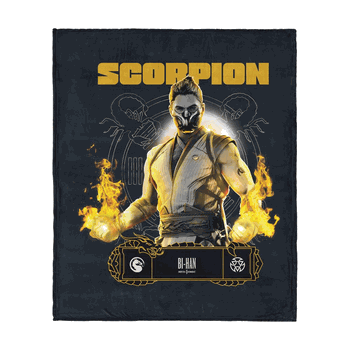 Mortal Kombat Scorpion Bi-Han Silk Touch Throw Blanket 50 x 60 inches