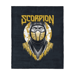 Mortal Kombat Scorpion Silk Touch Throw Blanket 40x50 Inches