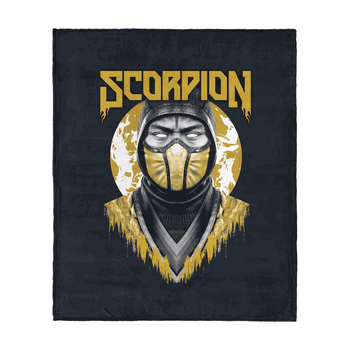 Mortal Kombat Scorpion Silk Touch Throw Blanket 40x50 Inches