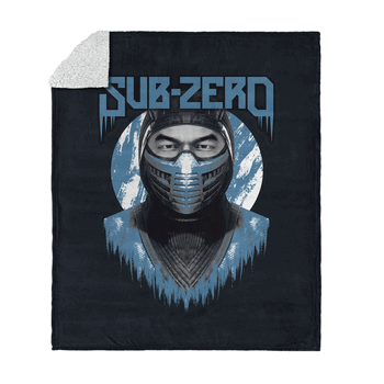 Mortal Kombat Subzero Silk Touch Sherpa Throw Blanket 50x60 Inches