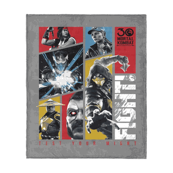 Mortal Kombat Test Your Might Silk Touch Throw Blanket 50 x 60 inches