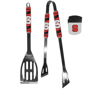 N. Carolina St. Wolfpack 2 pc BBQ Set and Chip Clip