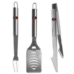 N. Carolina St. Wolfpack 3 pc Stainless Steel BBQ Set