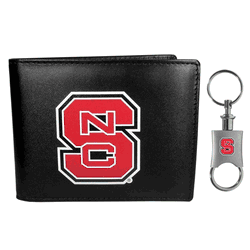 N. Carolina St. Wolfpack Bi-fold Wallet & Valet Key Chain
