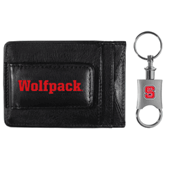 N. Carolina St. Wolfpack Leather Cash & Cardholder & Valet Key Chain