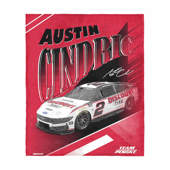 NASCAR Austin Cindric Comet Car Silk Touch Throw Blanket 46�60 inches