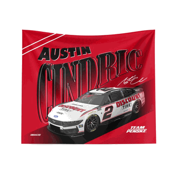 NASCAR Austin Cindric Comet Car Wall Hanging 34�40 Inches