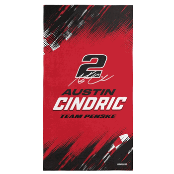NASCAR Austin Cindric Simple Speed Beach Towel 30x60 inches