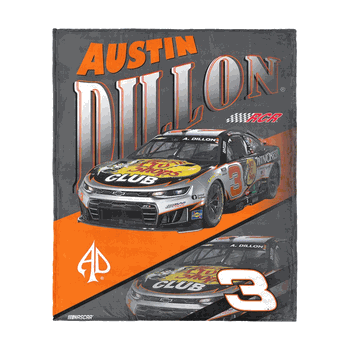 NASCAR Austin Dillon Reflection Silk Touch Throw Blanket 46�60 inches