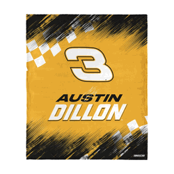 NASCAR Austin Dillon Simple Speed Silk Touch Throw Blanket 50x60 inches