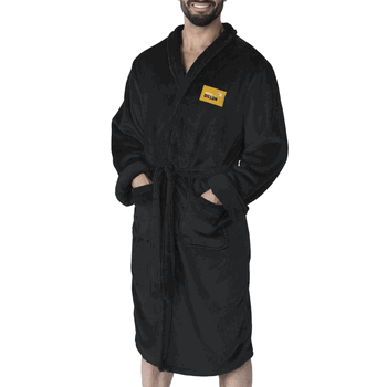 NASCAR Austin Dillon Stacked Signature Black Silk Touch Robe Large/XLarge