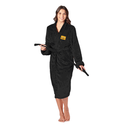 NASCAR Austin Dillon Stacked Signature Black Silk Touch Robe Small/Medium
