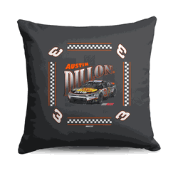 NASCAR Austin Dillon Whimsical Checks Throw Pillow 18�18 inches