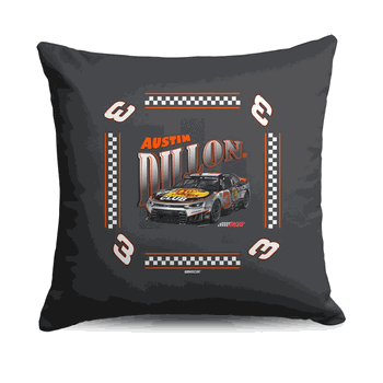 NASCAR Austin Dillon Whimsical Checks Throw Pillow 18�18 inches