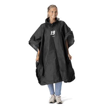 NASCAR Chase Briscoe Number Black Pullover Poncho 49x44 inches