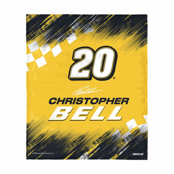 NASCAR Chris Bell Simple Speed Silk Touch Throw Blanket 50x60 inches
