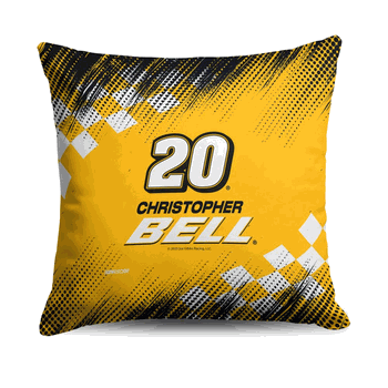 NASCAR Chris Bell Simple Speed Throw Pillow 18x18 inches