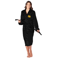 NASCAR Christopher Bell Stacked Signature Black Silk Touch Robe Small/Medium