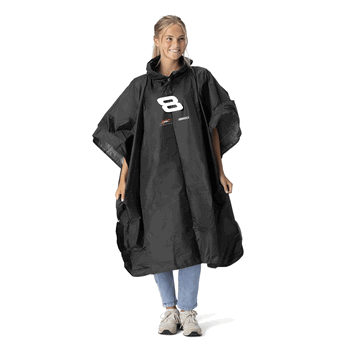 NASCAR Dale Earnhardt Jr Number Rain Poncho with Mesh Bag 49x44 inches