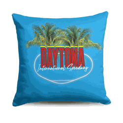 Nascar Daytona Track Feature Throw Pillow 18x18 inches