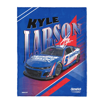 NASCAR Kyle Larson Comet Car Silk Touch Throw Blanket 46x60 inches