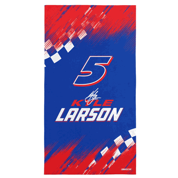 NASCAR Kyle Larson Simple Speed Beach Towel 30x60 inches