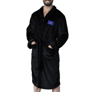 NASCAR Kyle Larson Stacked Signature Black Silk Touch Robe Large/XLarge
