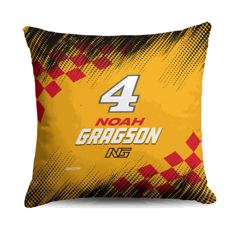 NASCAR Noah Gragson Simple Speed Throw Pillow 18x18 inches