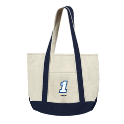 NASCAR Ross Chastain Number Navy Canvas Tote with Colored Strap