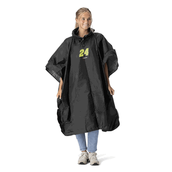 NASCAR William Byron Number Black Pullover Poncho 49x44 inches