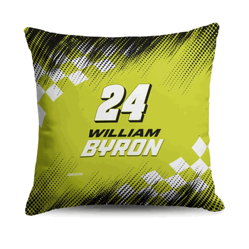 NASCAR William Byron Simple Speed Throw Pillow 18x18 inches