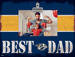Nashville Predators 10" x 8" Best Dad with Stripe Clip Frame