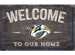 Nashville Predators 11x19 Welcome to our Home Sign