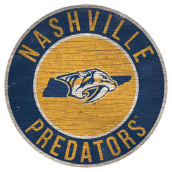 Nashville Predators 12in. Circle w/State Sign