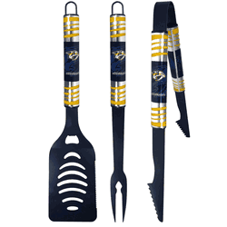 Nashville Predators 3 pc Color BBQ Tool Set