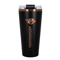 Nashville Predators 32oz Black and Copper Big Slim with Straw